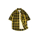 Yellow checkered [short sleeves]