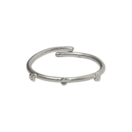 M.Wong 925 Sterling Silver Open Ended Archipelago Thin Ring Unisex-4