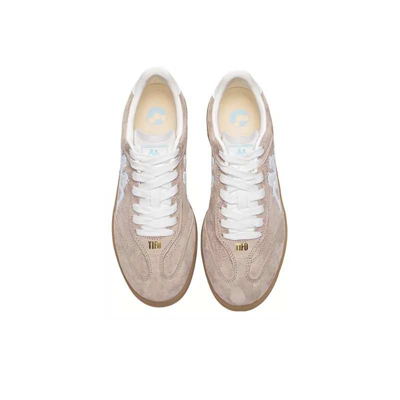 Kappa Tifo Anti Slip Wear Resistant Low Top Skateboard Shoes Women's White Pink-3