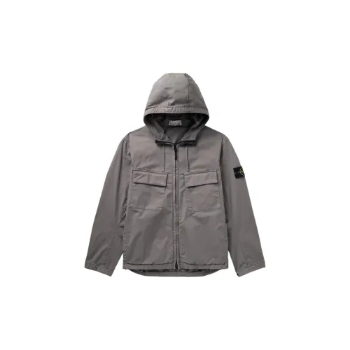 STONE ISLAND Jackets Men Gray