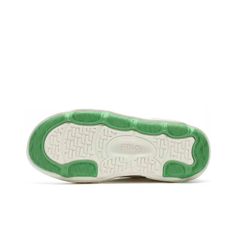 FILA ROCK Low Top Canvas Shoes Women's White Blue Green-3