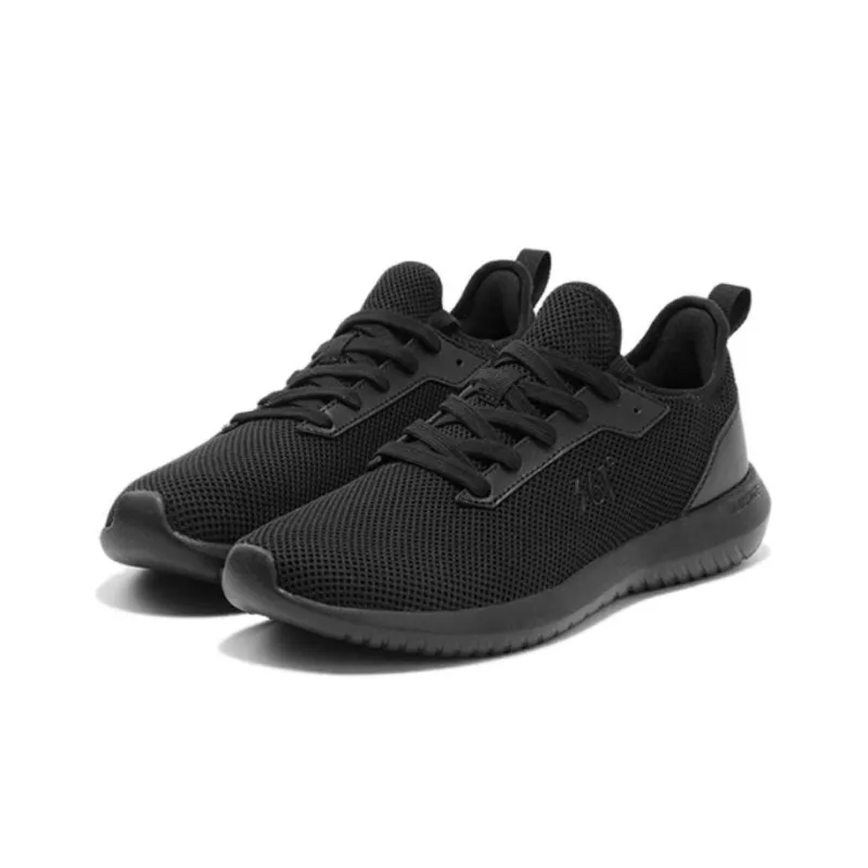 361° Cushioned Slip Resistant Breathable Low Top Casual Shoes Men's Black Gray-2