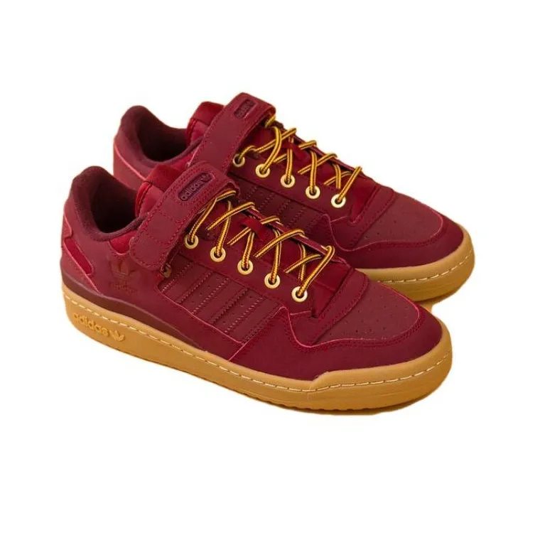 Adidas Forum Low Collegiate Burgundy Gum-2