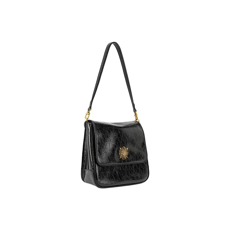 VANESSA HOGAN Vh Classic Series Cow Leather Shoulder Bag Crossbody Bag Shoulder Bag Large Size Women's Brown-12