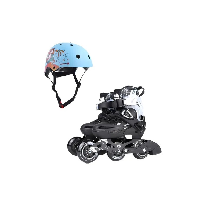 FLYING EAGLE Roller Skate Set ABS Hard Shell \ EPS Foam Casual, Commuting Unisex 28 32 S\M Black, Blue, Pink-3