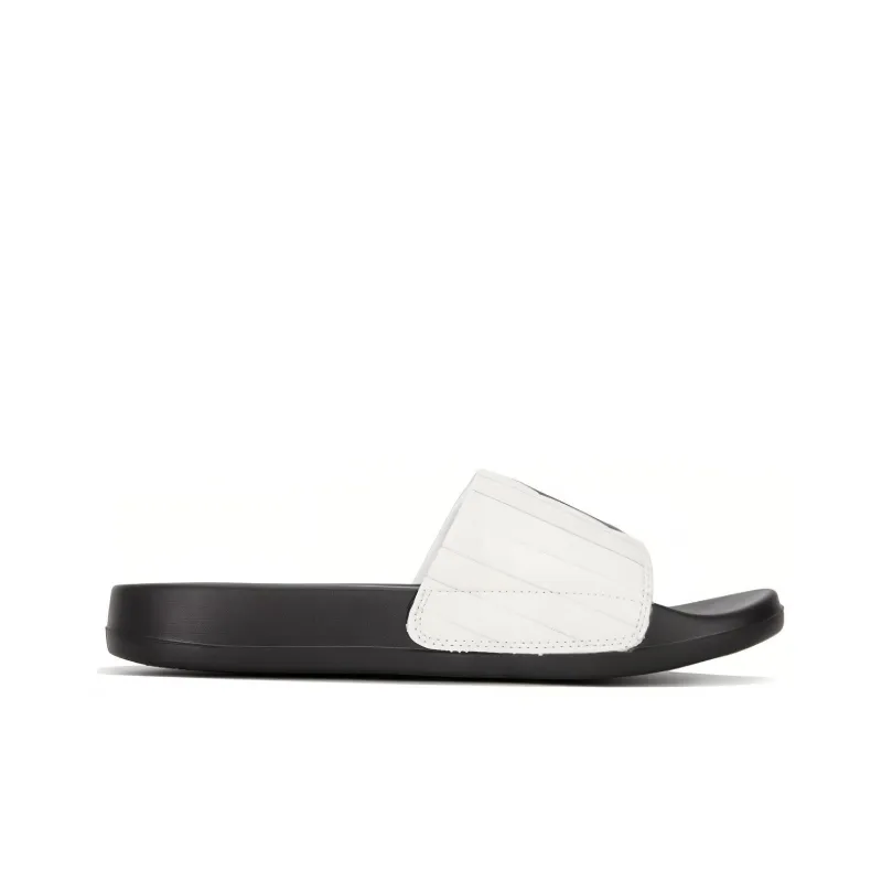 MLB Slipper Abrasion Resistant Slide Slippers Unisex Black Beige-1