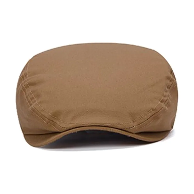 New Era Cotton Berets Unisex Brown-1