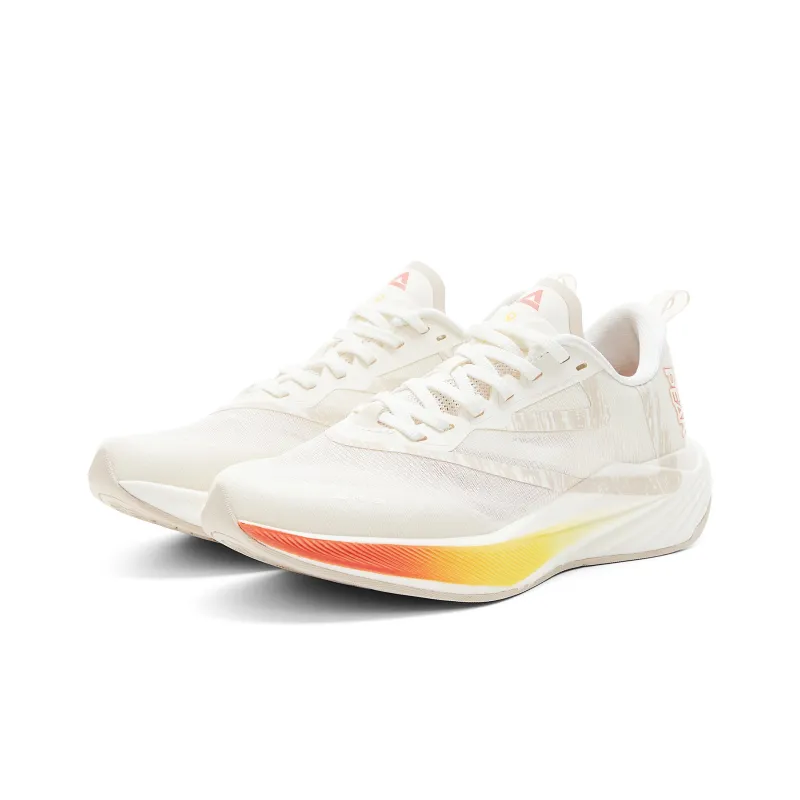 PEAK Cushioning Rebound Wear-Resistant Slip-Resistant Low-Top Running Shoes Women's Super-Light White-2