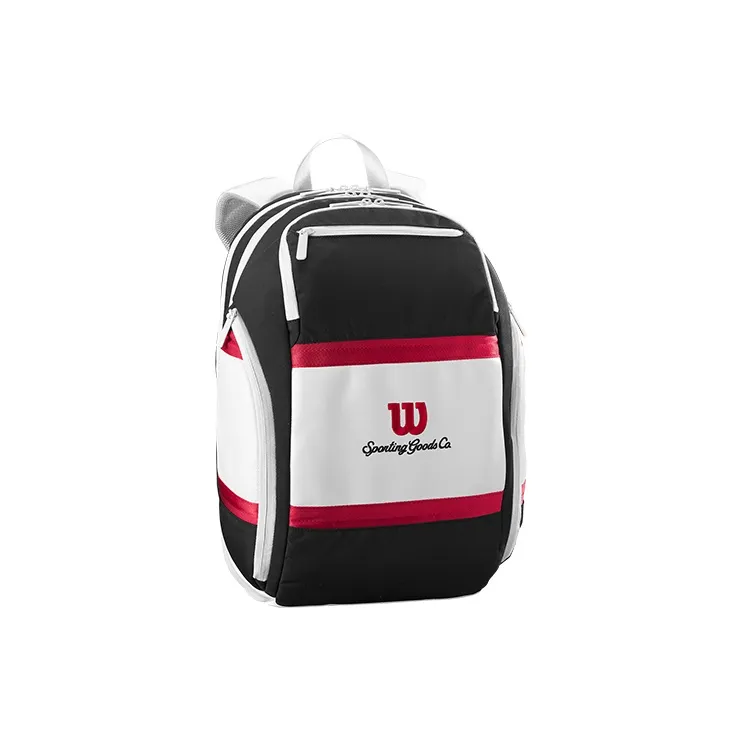 Wilson Tennis Bag Unisex Holds 2 Ping Pong Paddles Red And Blue Color Scheme-1