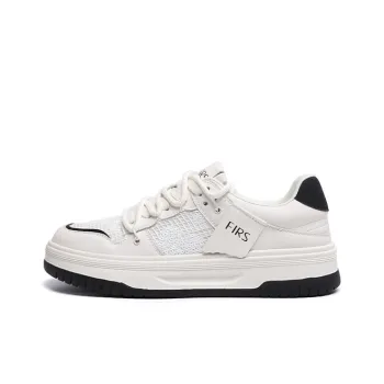 FIRS Skateboard Shoes Women's Low Top Beige Black/Beige Purple