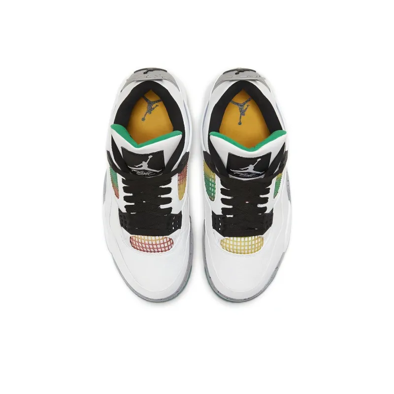 Jordan 4 Retro Lucid Green Rasta Women's-3
