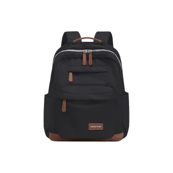 MAKEUP KITTEN Fabric Backpack Large Size Unisex Black