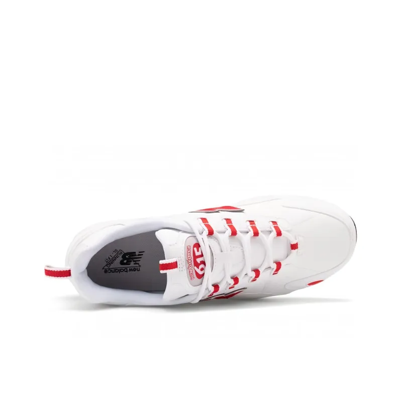 New Balance 615 White/Red-2