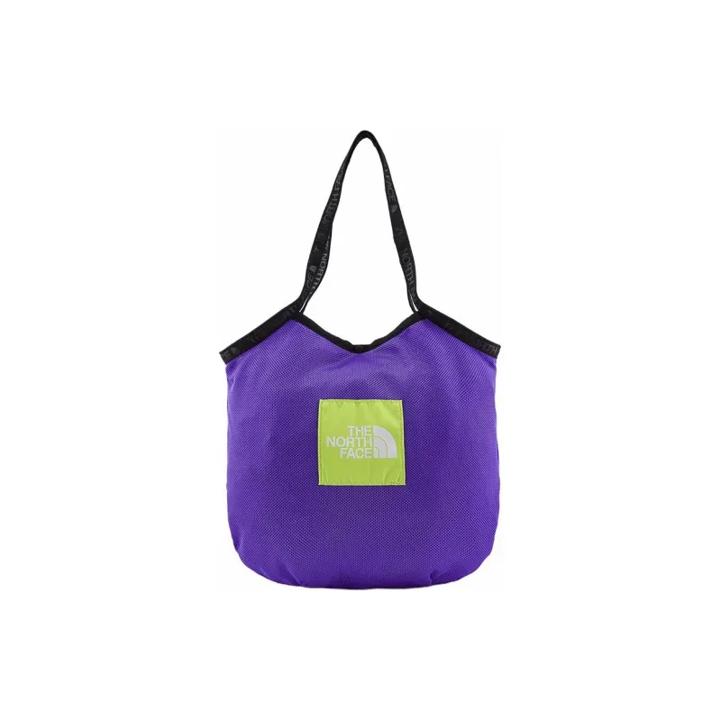 THE NORTH FACE Mesh Portable Crossbody Bag, Shoulder Bag Unisex Gravel Sand/Purple-4