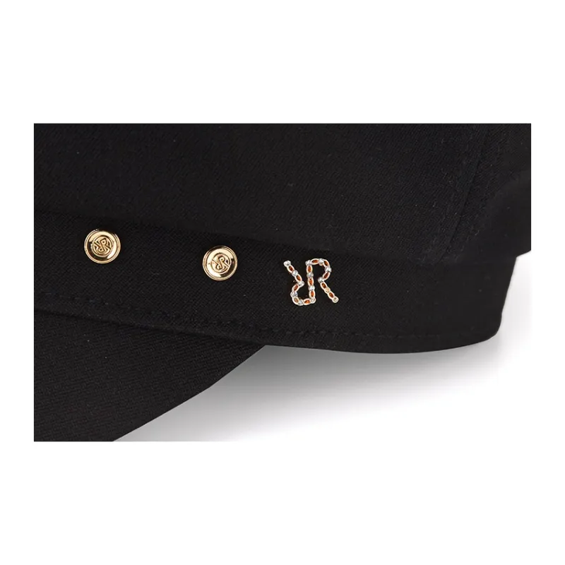 RARE Cotton Berets Women's Black-3