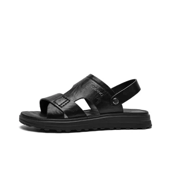 AOKANG Beach Sandals Men Black/Brown