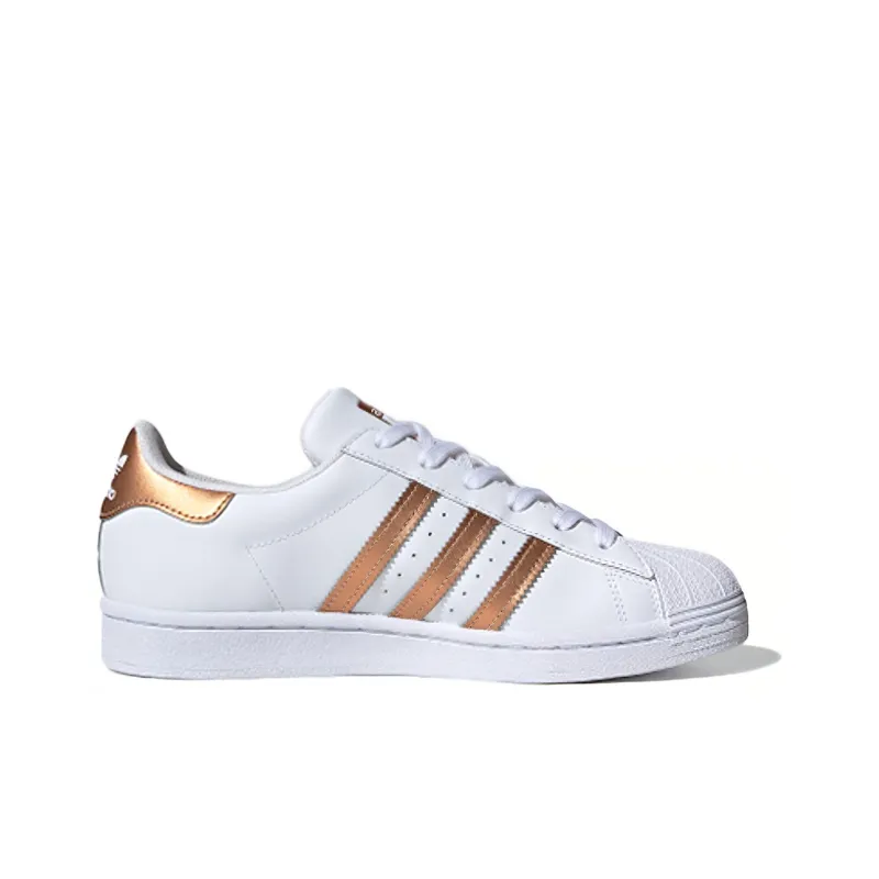 Adidas Superstar White Copper Metallic Women's-1