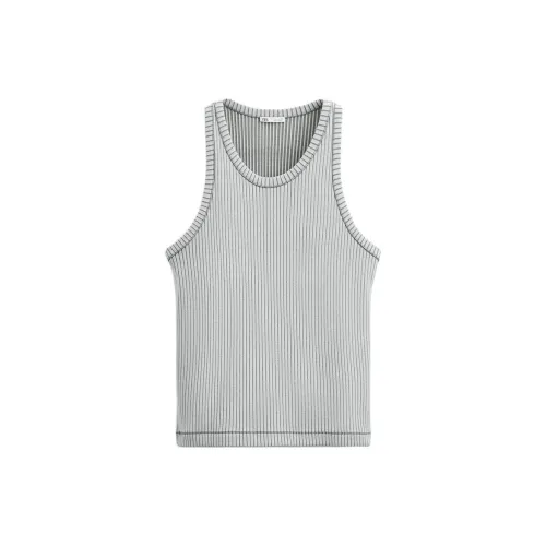 ZARA Tank Tops Men Blue/Gray