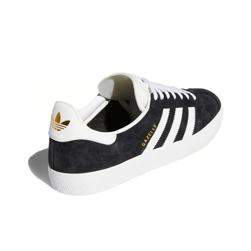 Adidas Gazelle Adv Black White Gold-3