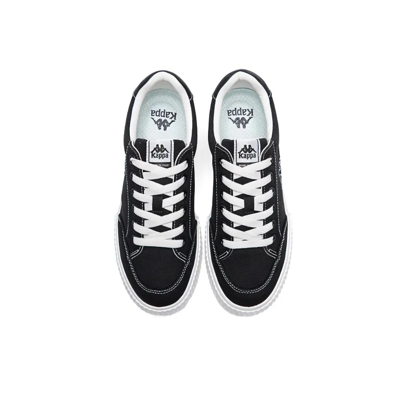 Kappa Slip Resistant, Abrasion Resistant, Lightweight, Breathable, Support Low Top Canvas Shoes Unisex Agate Black-3