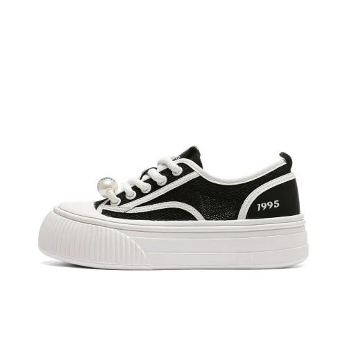 C°BANNER Skateboard shoes Bold Women's Low Top Black