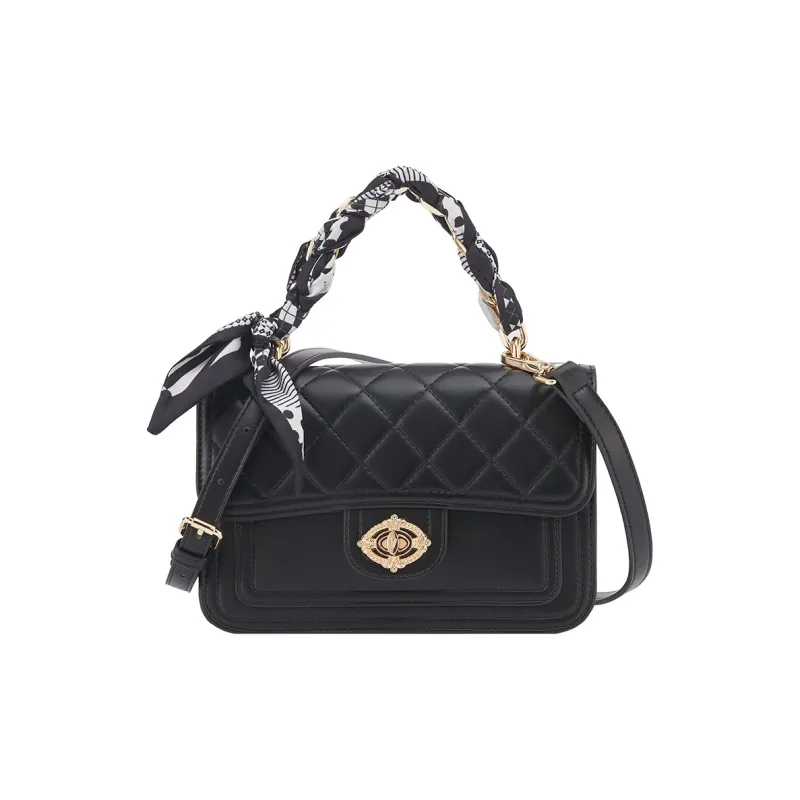 YEARCON Synthetic Leather Crossbody Bags Shoulder Bags Handbags Regular Women's Ecru/Black/Light Gray-6