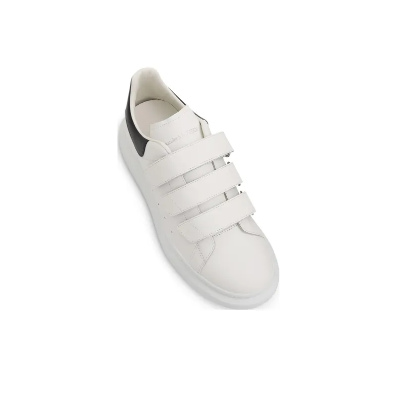 Alexander McQueen Triple Stra Skateboard Shoes Men's White-2