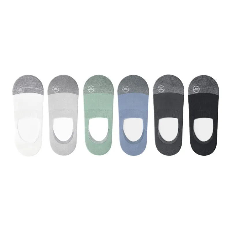 B&C.Room SS24 No Show Socks Spring Summer Men's 6 Pack-5