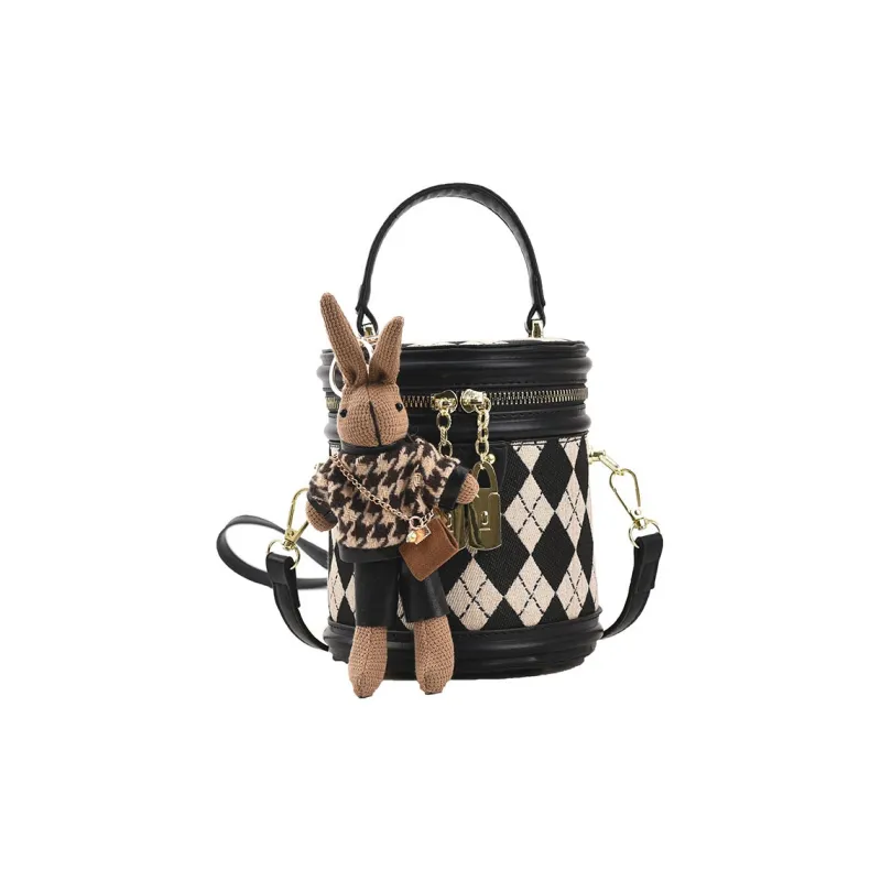 HAWA PU Bucket Bag Handbag Crossbody Bag Shoulder Bag Regular Women's Black/Brown/Coffee-0