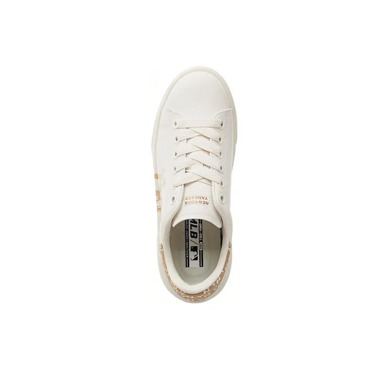 MLB Chunky Classic Abrasion Resistant Low Top Skateboard Shoes Unisex Light Sand-2