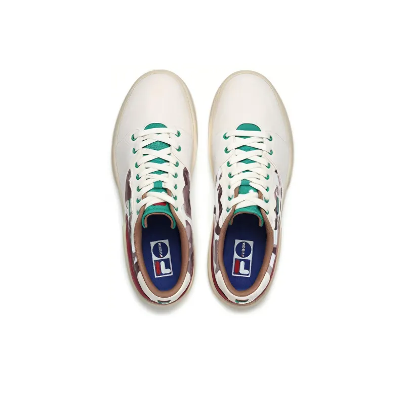 FILA FUSION Lifestyle Skate Shoes 'White Brown'-3