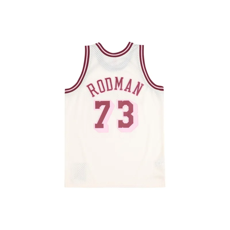 Mitchell & Ness Basketball Jerseys 98 99 Season Los Angeles Lakers Dennis Rodman Size 72 Unisex White-1