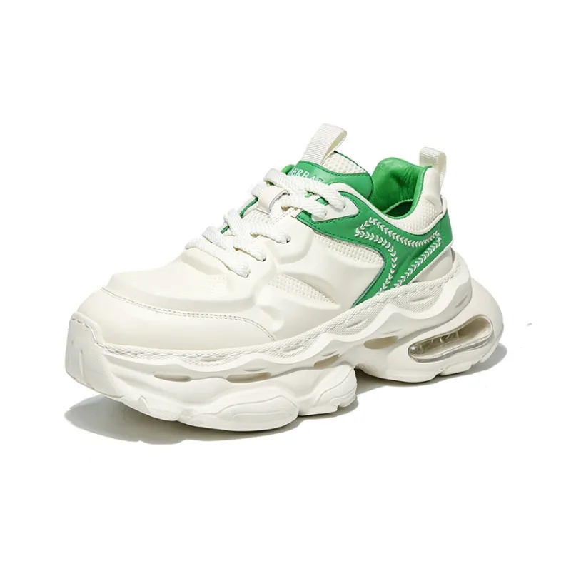 MOERBAI Breathable Lightweight Height Increasing Low-Top Chunky Sneakers Men's-5