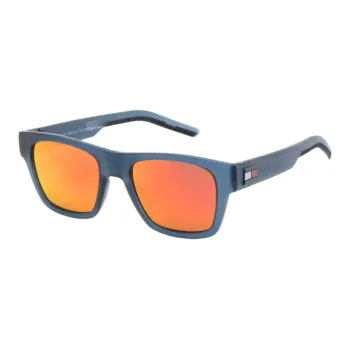 Tommy Hilfiger Square Sunglasses Men's Blue