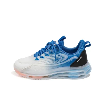 Warrior Low Top Running Shoes Men's White Blue