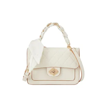 YEARCON Synthetic Leather Crossbody Bags Shoulder Bags Handbags Regular Women's Ecru/Black/Light Gray