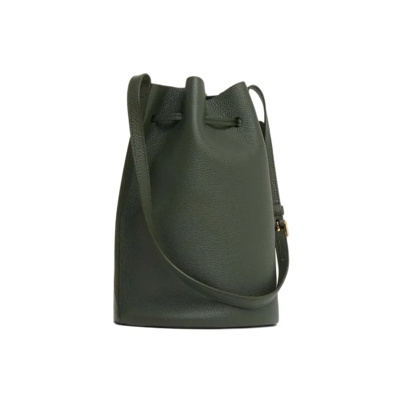 MANSUR GAVRIEL Eggstone Grain Leather Bucket Bags Shoulder Bag Crossbody Bag Women's Dark Green-2