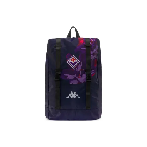 Kappa Backpacks Blue Starry Sky With Purple Iron Blue And Red Flame Accents