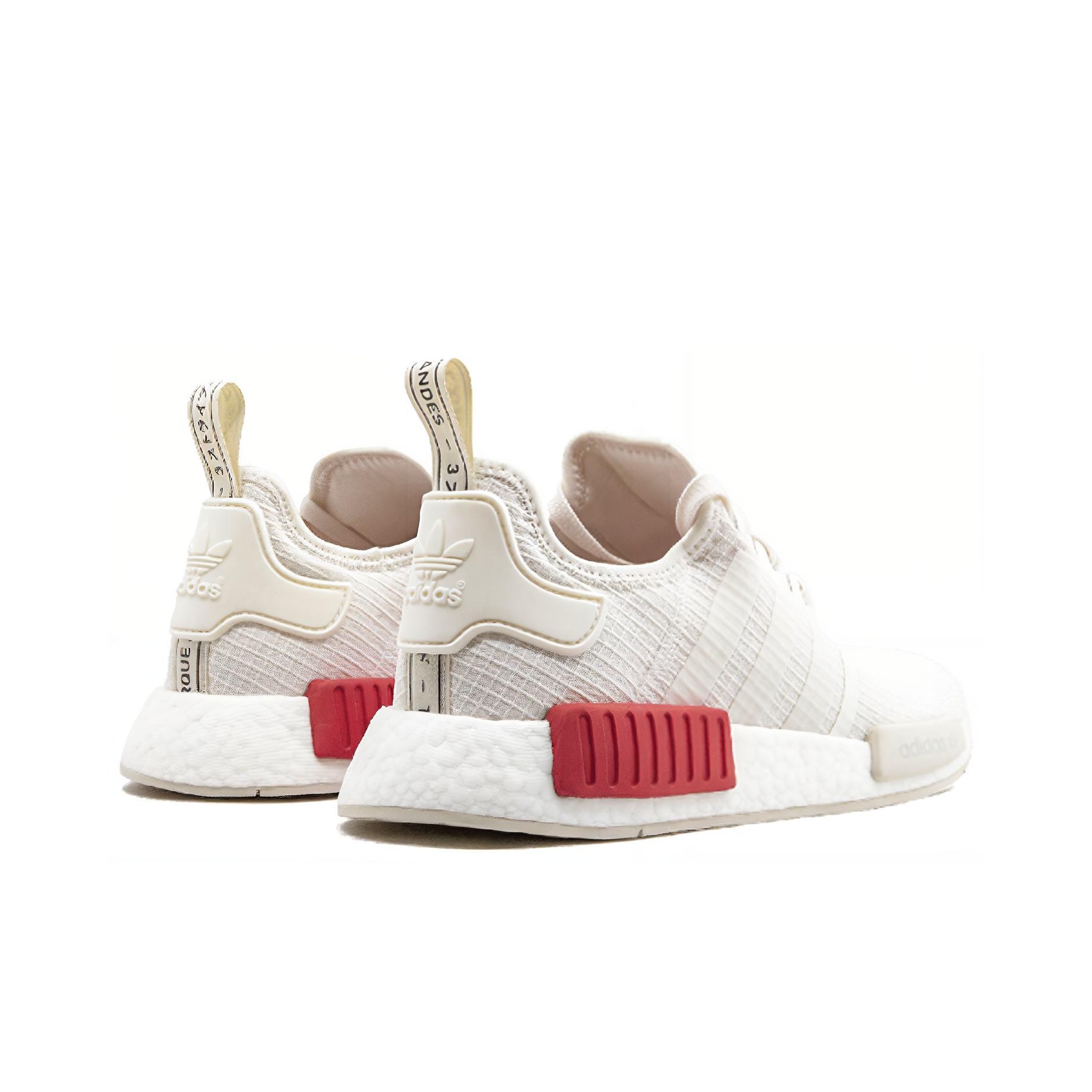 Originals nmd r1  men's white/off white/lush red hotsell