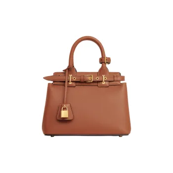 CELINE Soft Cow Leather Shoulder Bag, Crossbody Bag, Handbag Women's Tawny