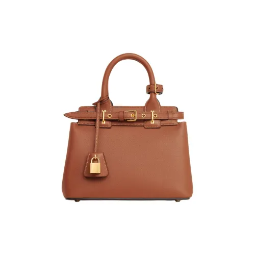 CELINE Soft Cow Leather Shoulder Bag, Crossbody Bag, Handbag Women's Tawny