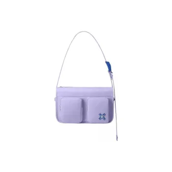 Xbreak Eco-friendly Fabric Portable Crossbody Bag Shoulder Bag Unisex Verbena Purple
