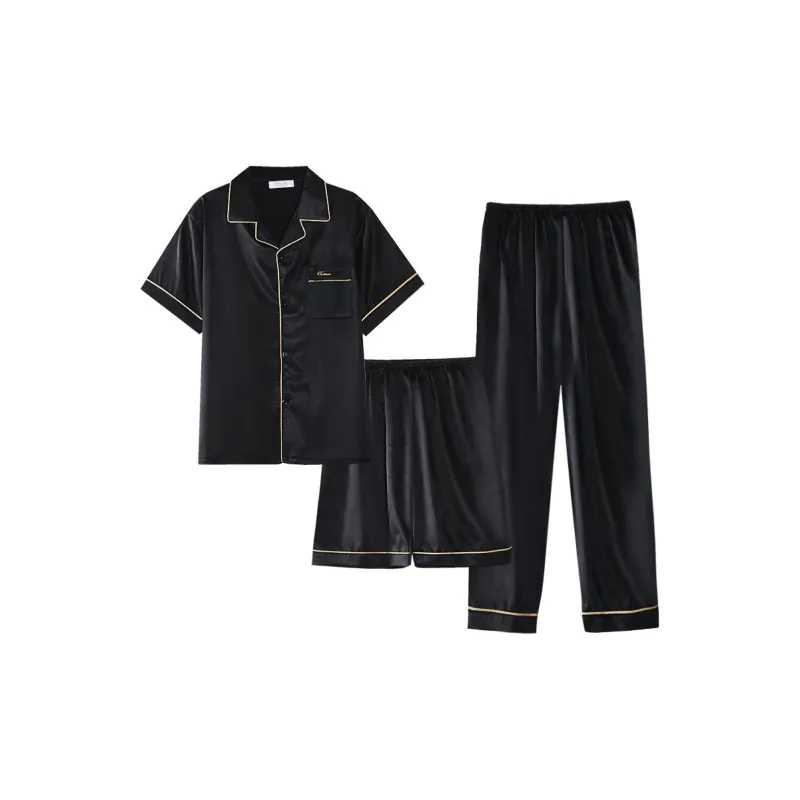 Lan Miao Pajama Set Men's Dark Gray-5