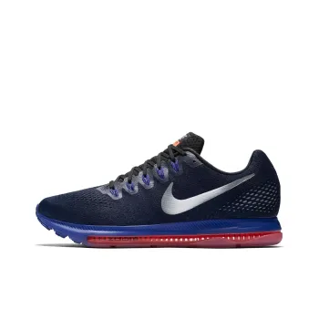 Nike Zoom All Out Cushioning, Slip Resistant, And Breathable Low Top Running Shoes Men's Blue Silver