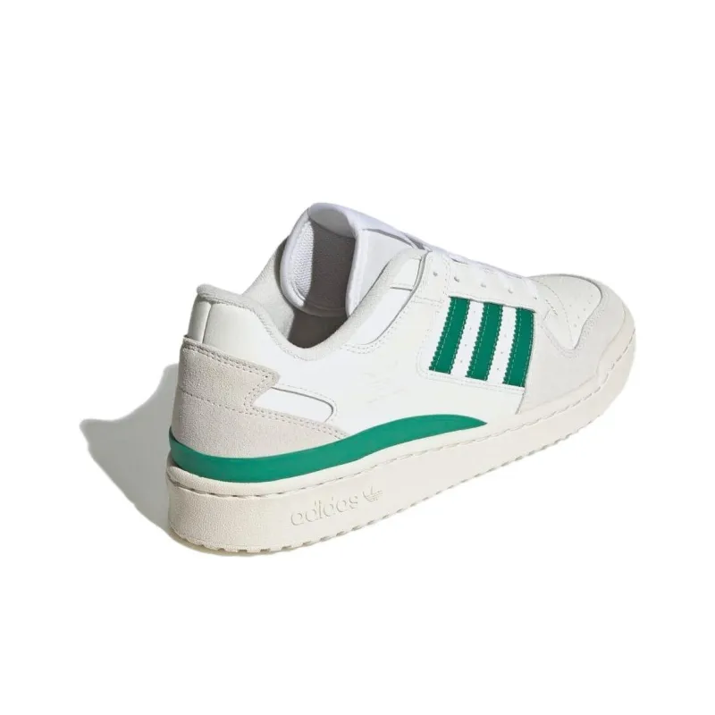 Adidas Originals FORUM LOW CL Cushioning, Wear Resistant Low Top Skateboard Shoes Unisex White Green-3