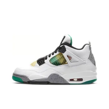 JORDAN 4 Retro Lucid Green Rasta Women's