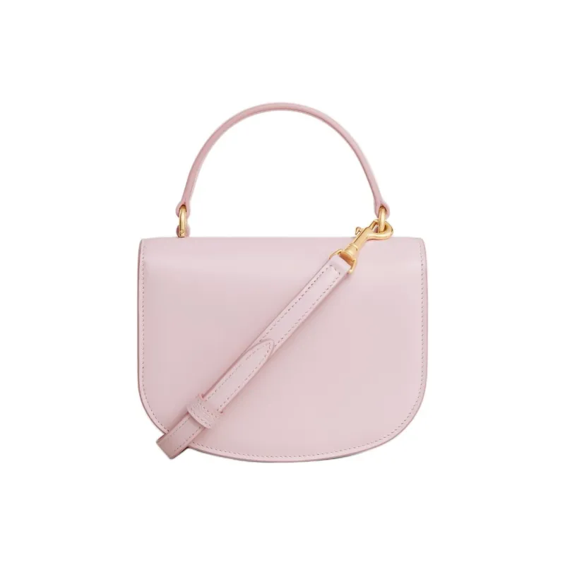 CELINE Triomphe Arc De Triomphe Calfskin Shoulder Bag Crossbody Bag Handbag Mini Women's Light Pink-2
