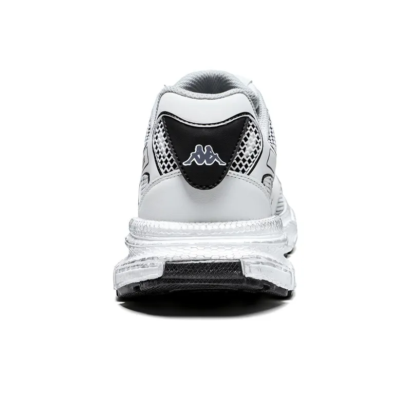 Kappa Anti Slip And Wear Resistant Lightweight Chunky Sneakers Men's White Black-4
