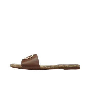 COACH Slide Slippers Women's Brown