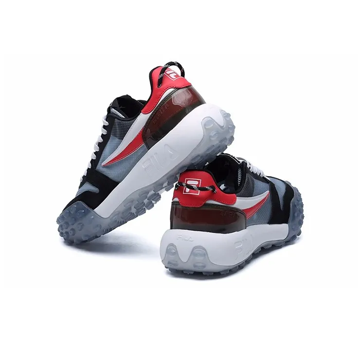 FILA Gara Cushioning Anti Slip Wear Resistant Breathability Low Top Chunky Sneakers Men's Daybreak Gray-5